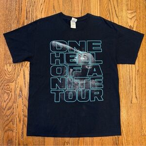 Chris Brown Men’s L Black One Hell Of‎ A Nite Tour Short Sleeve Graphic T-Shirt